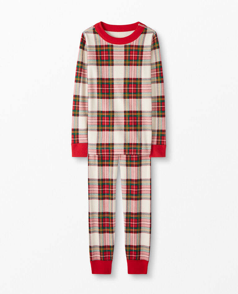 Mixed color plaid  Matching Fmalily Pajamas Set (with Pet Dog Clothes)