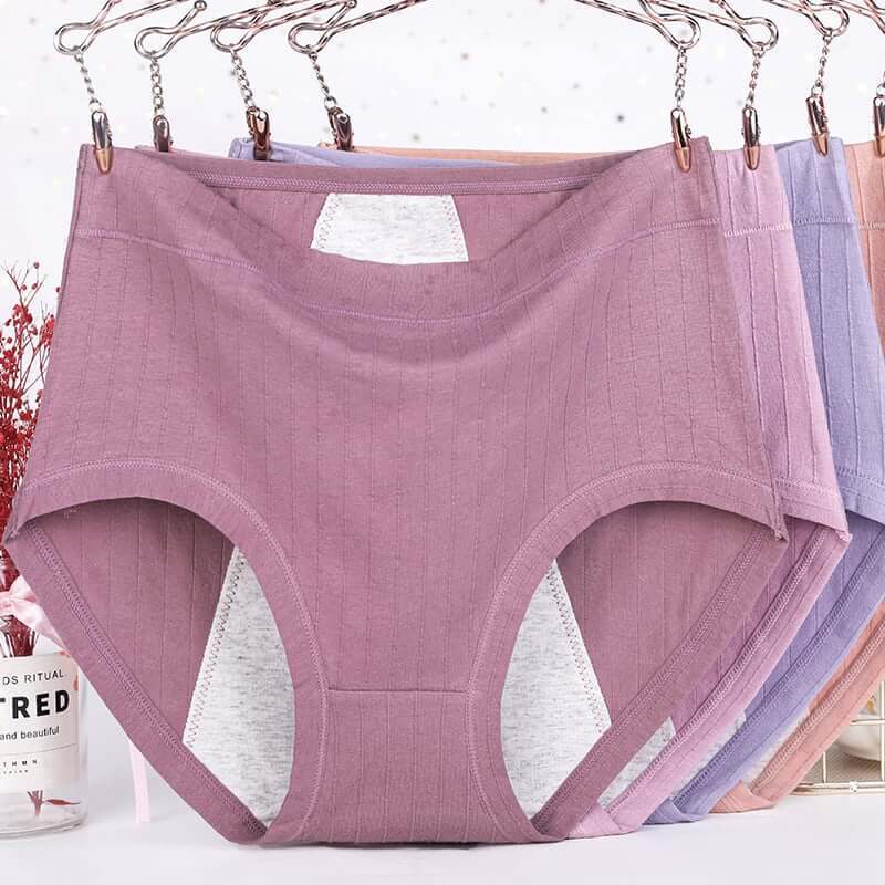 plus size cotton antibacterial and leak-proof physiological underwear