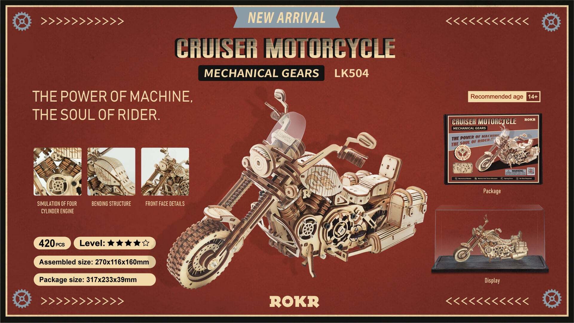 Cruiser motorbike
