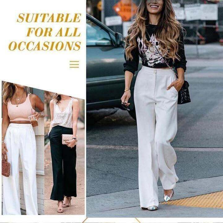 Woman\'s Casual Full-Length Loose Pants