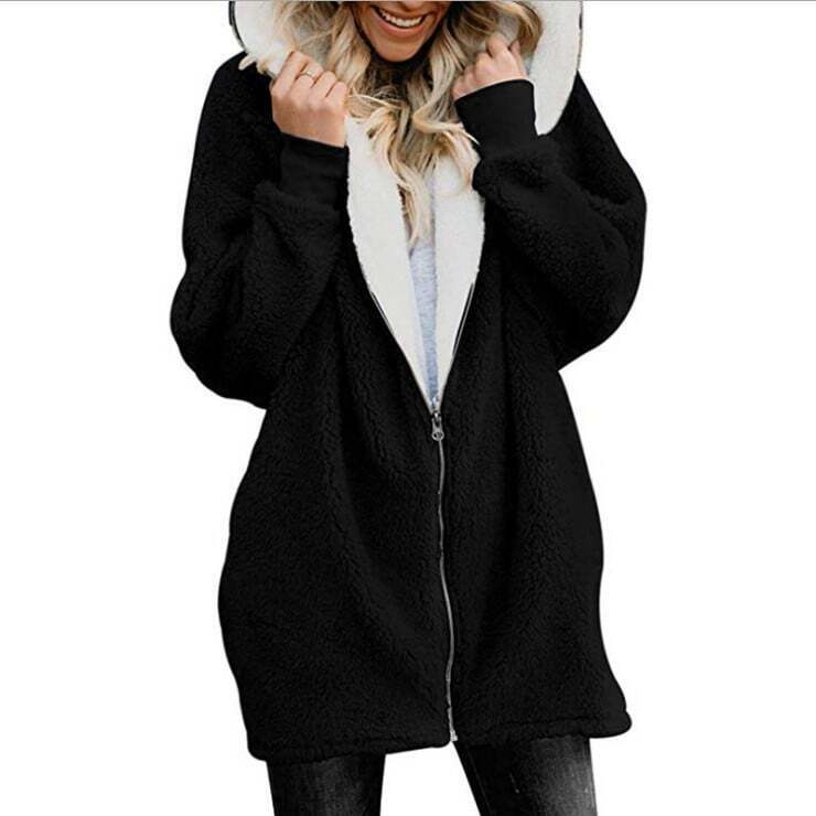 Women Oversized Hoodie Loose Overcoat