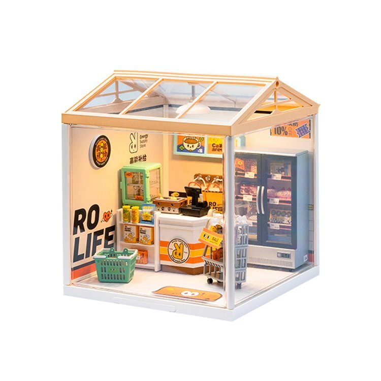 Rolife Plastic Miniature House - Energy Supply Store DW002
