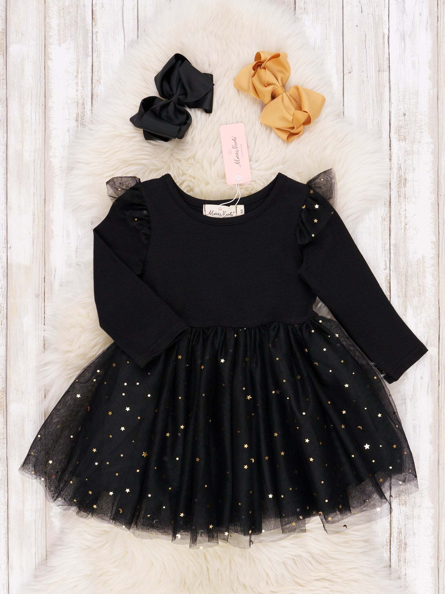 Black Sparkle Party Tulle Dress