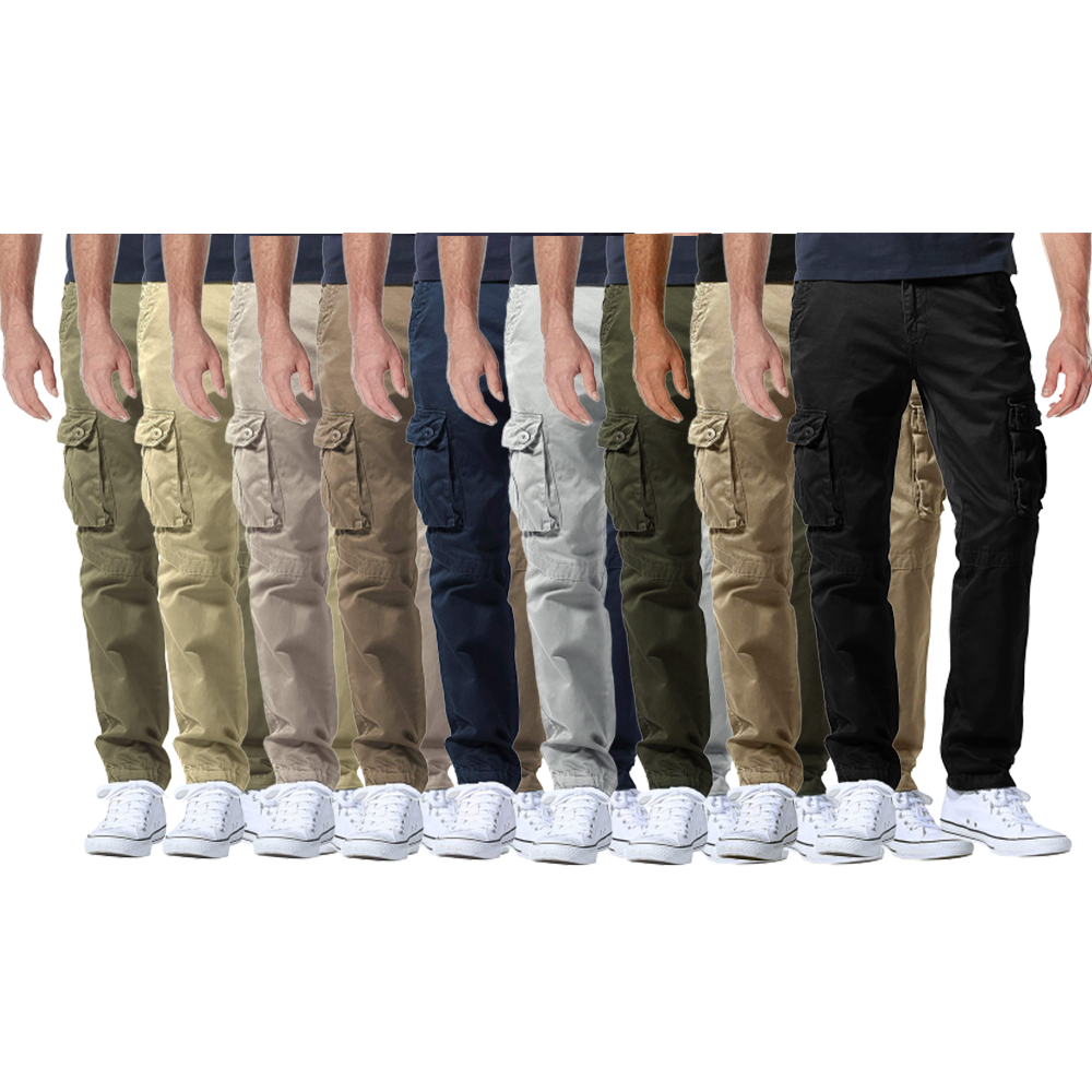 9PACKS Men's AthleticFit Cargo Pants lzzh439740