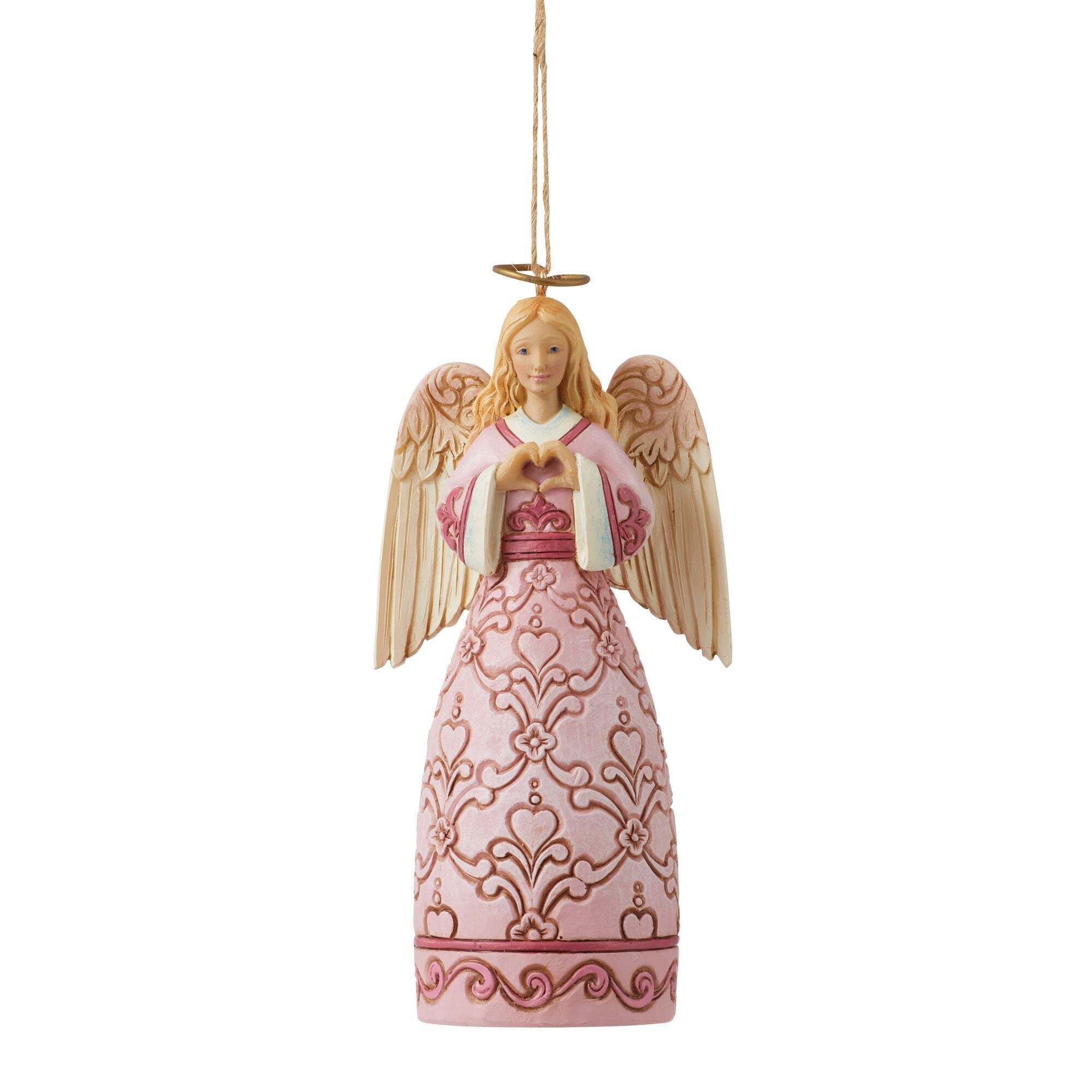 The Rose Pink Angel Ornament