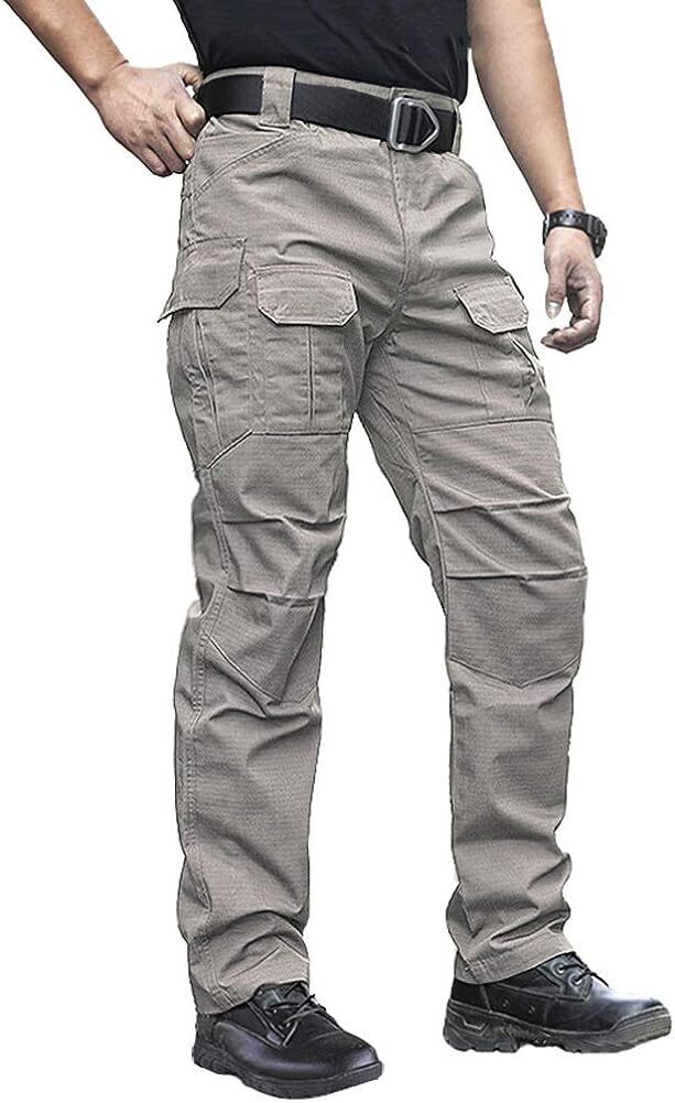 (7 Pants) Men's Outdoor Tactical Pants Rip Stop Lightweight Waterproo ...