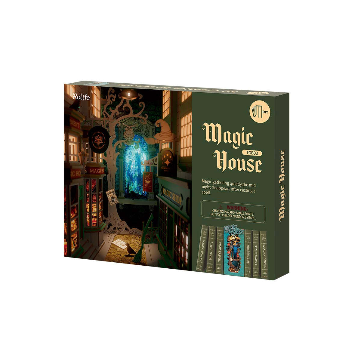 Rolife Book Nook Shelf Insert  - Magic House TGB03