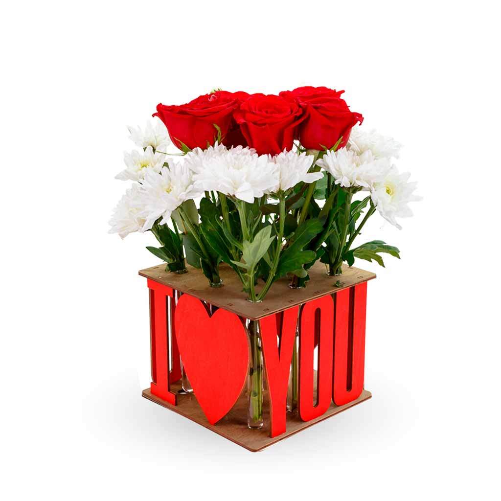 Decorative vase with different motifs | wooden kit
