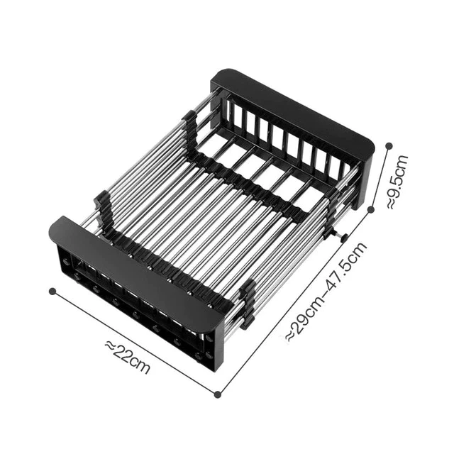 Adjustable StainlessSteel Sink Rack zzserkuaiku2