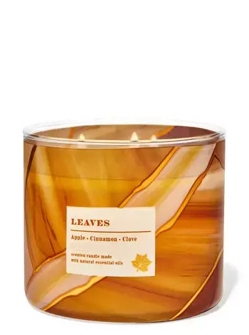Images Leaves 3-Wick Candle
