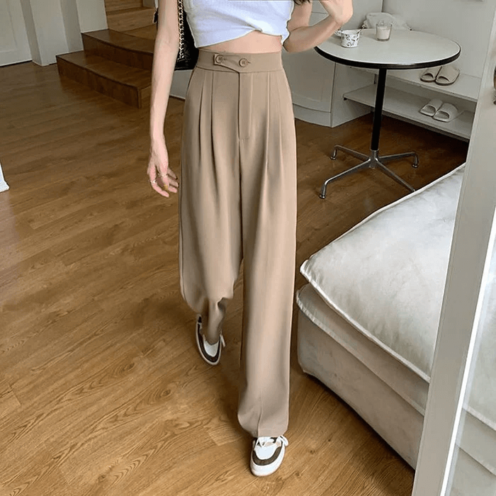 Woman's Casual Full-Length Loose Pants-