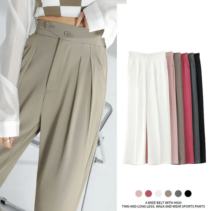Woman's Casual Full-Length Loose Pants-