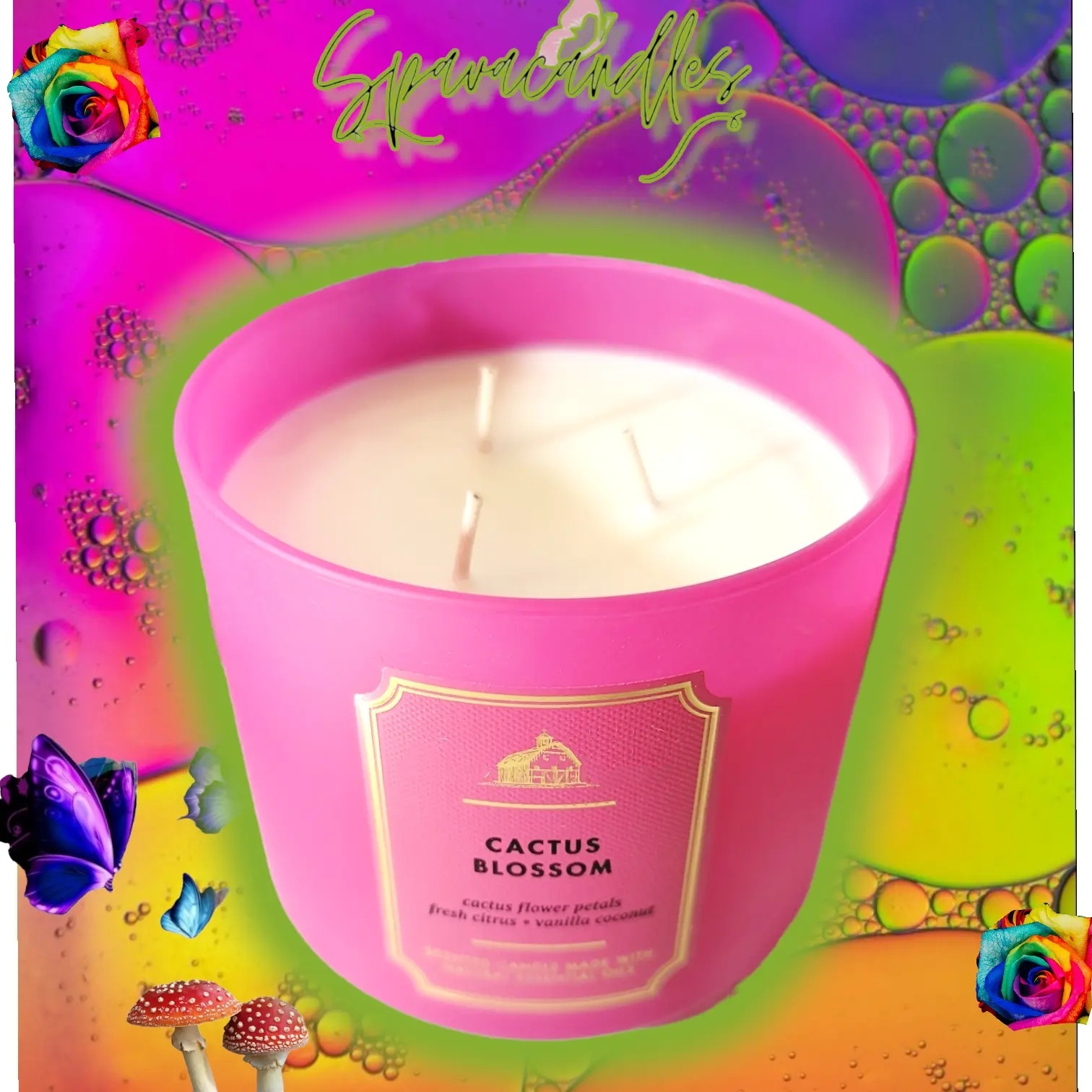 Cactus Blossom 3 Wick Candle 2022