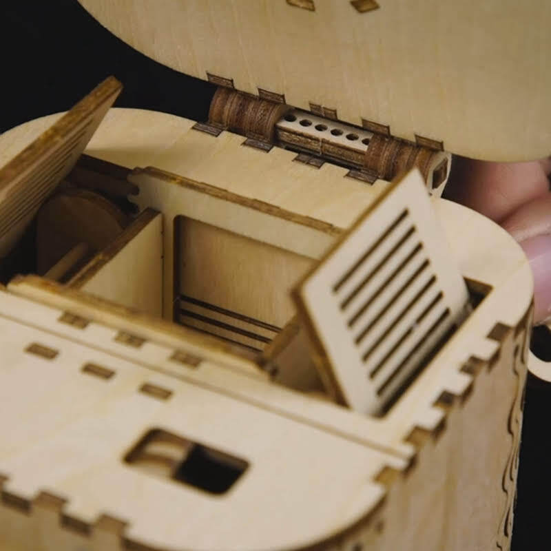 Treasure chest 3D puzzle wood
