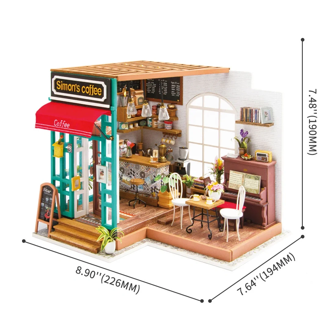 Rolife DIY Miniature Dollhouse - Simon's Coffee DG109