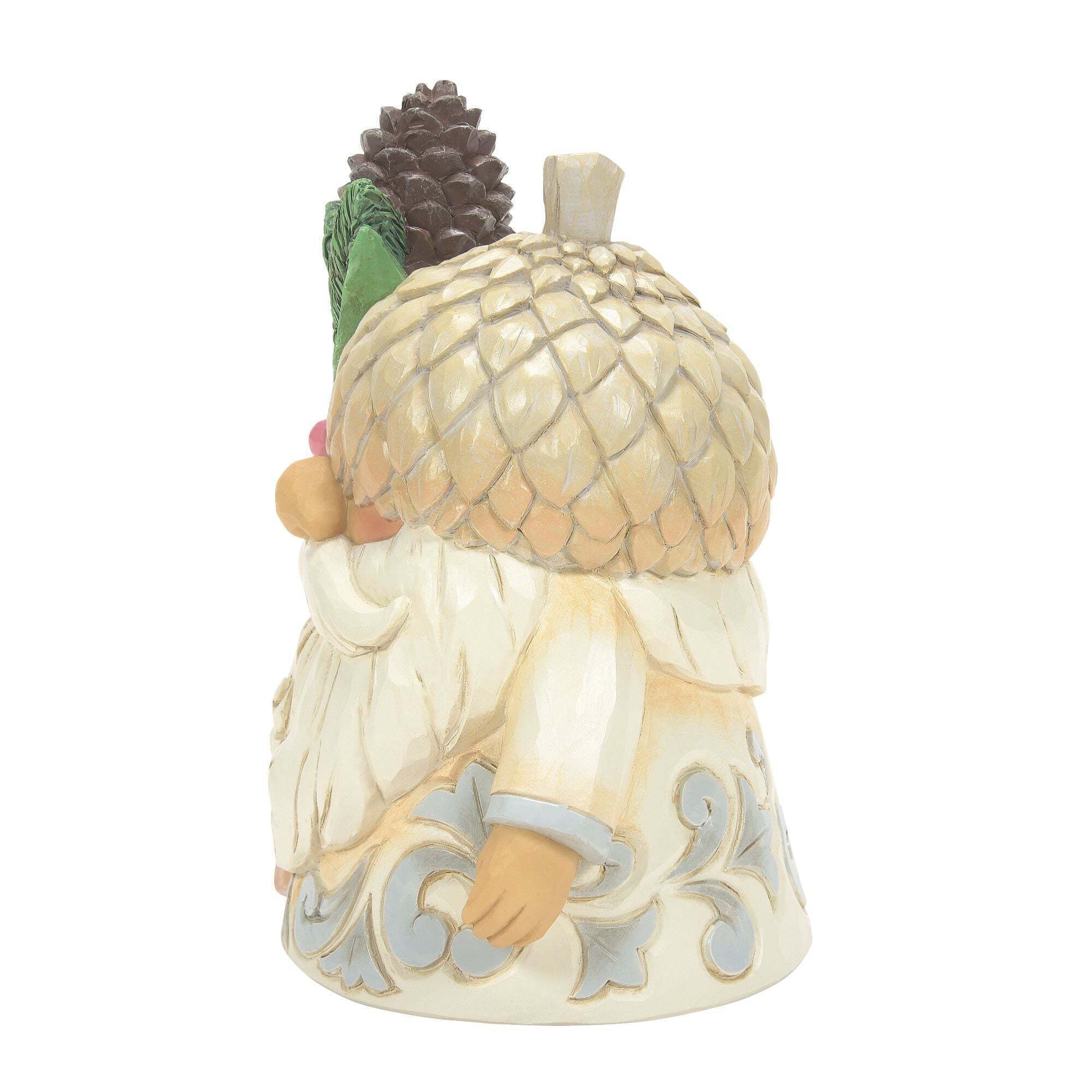 White Woodland Gnome Acorn Hat