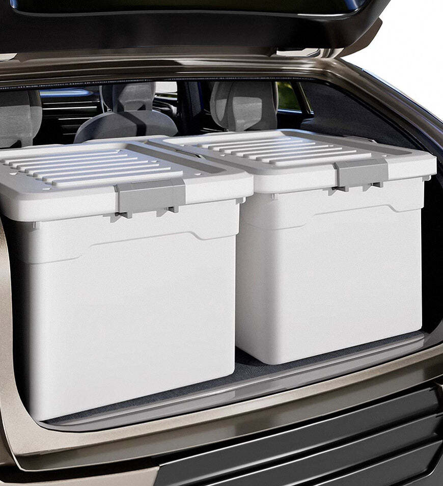 Durable Stackable Wheeled Storage Containers with Lids Z18 Scienchi