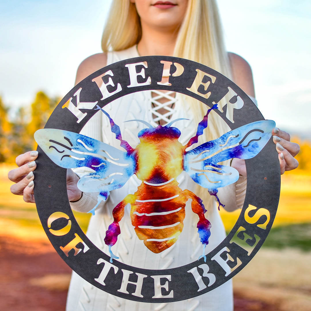 Keeper of the Bees Metal Art