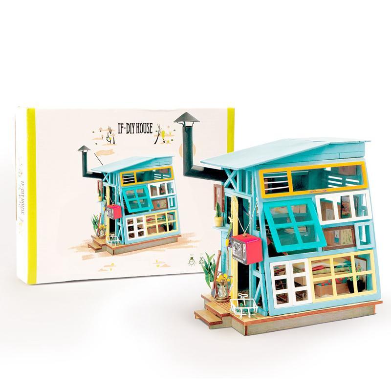 [Only Ship To U.S. ]Rolife DIY Miniature Dollhouse - Wooden Hut DGM03