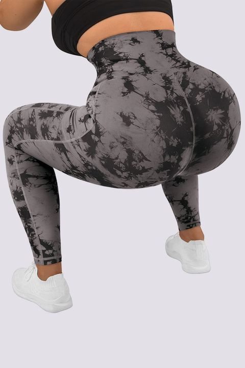 Tie Dye Pocket Side Cincher Sports Leggings