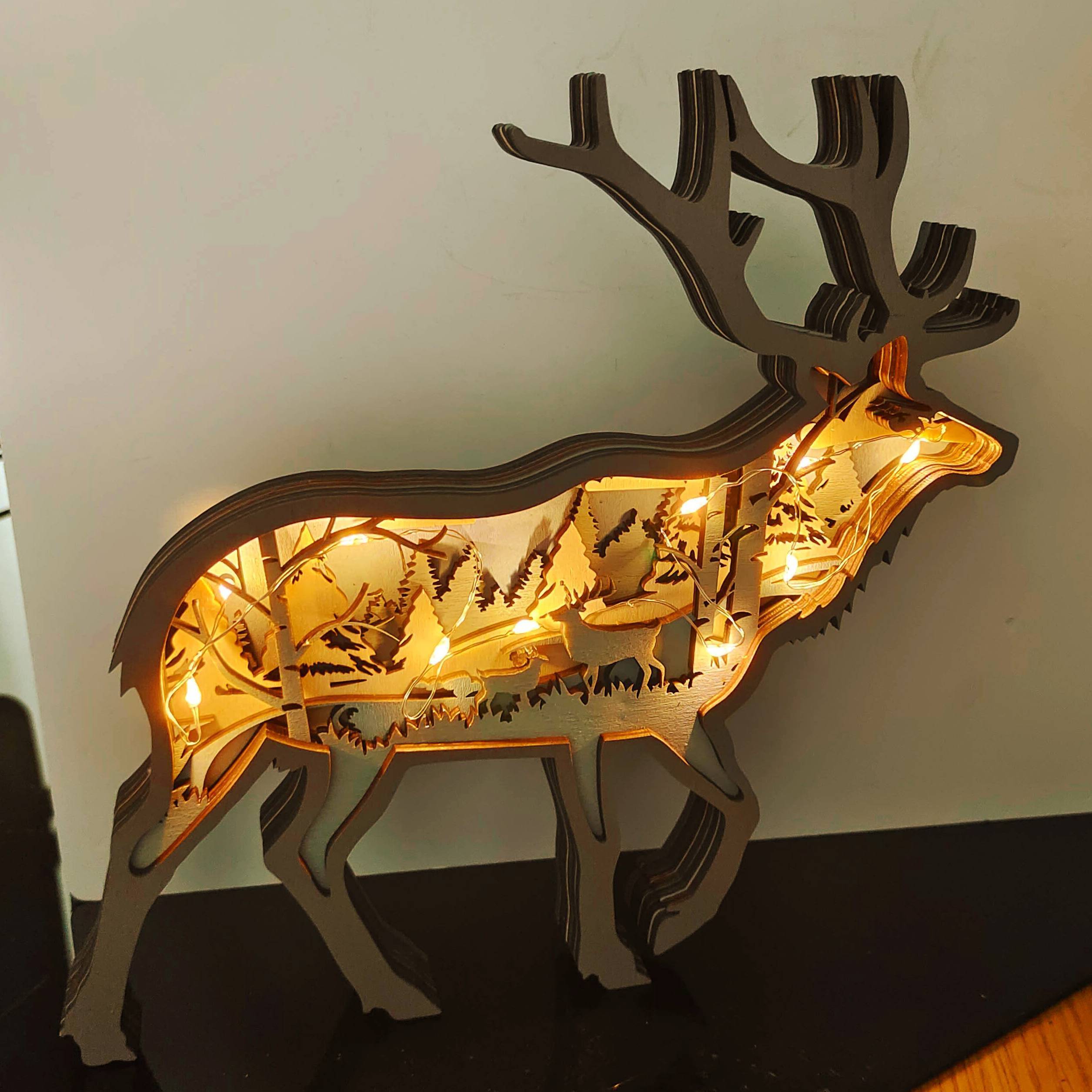 Christmas Flash Sale✨-Elk Carving Handcraft Gift