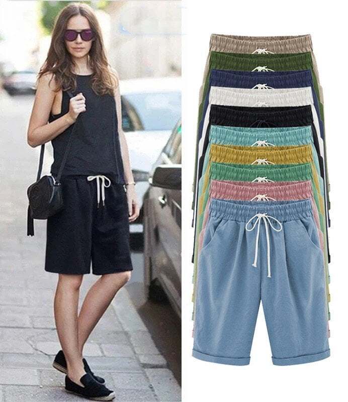 🔥 Last Day Promotion 80% OFF 🔥Elastic Waist Casual Comfy Summer Shorts