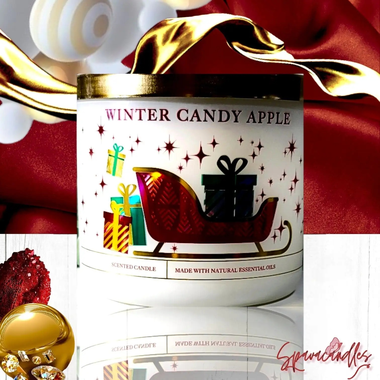 Winter candy Apple 3 Wick Candle 20222