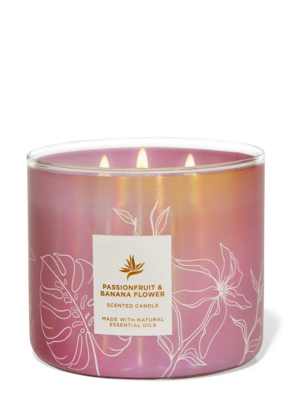 Passionfruit and banana flower - candle