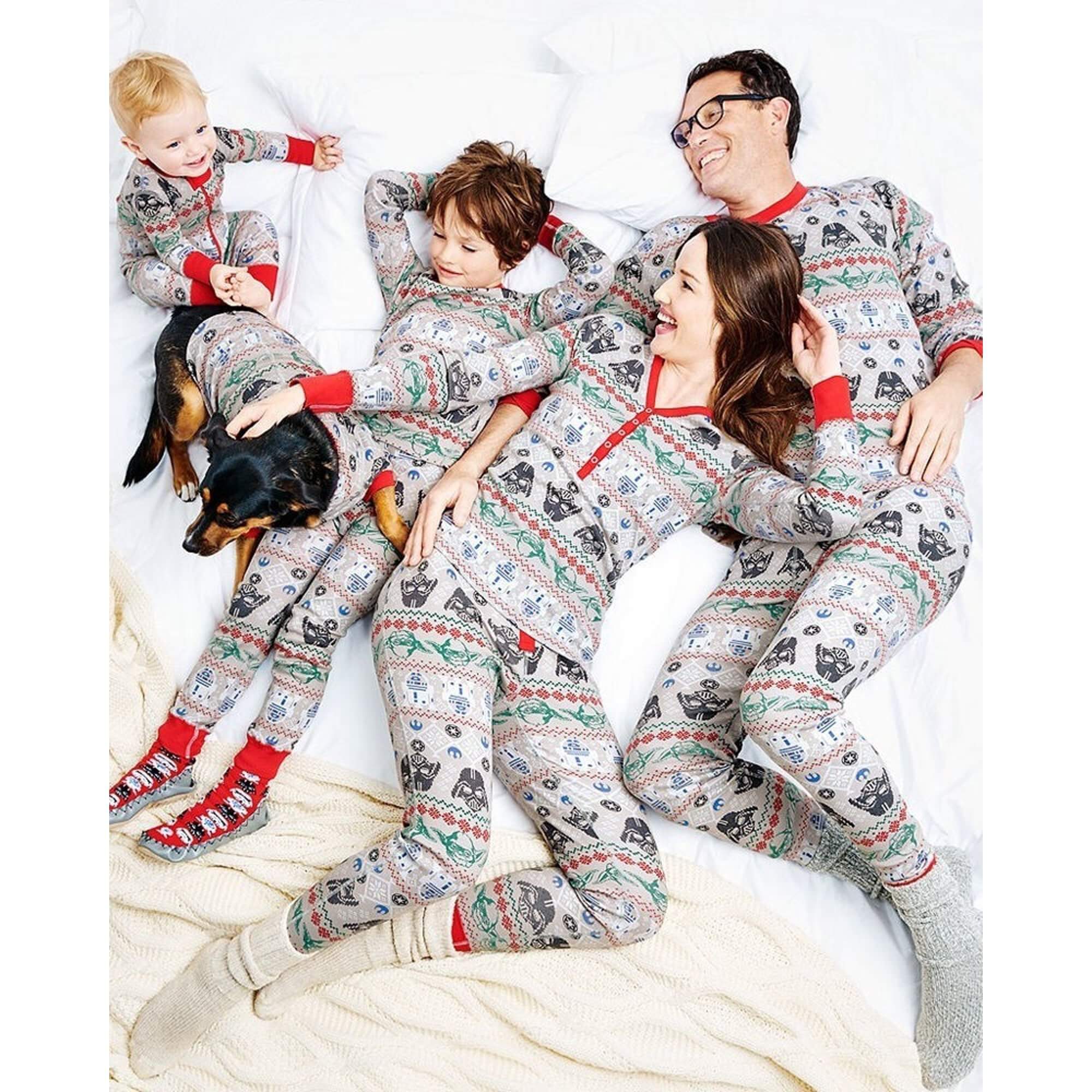 Christmas Theme Print Family Matching Pajamas Sets