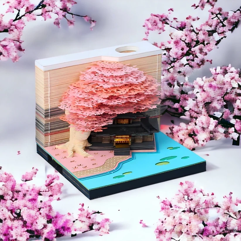 Sakura Temple (With Light & Calendar 2024) BCQTRH