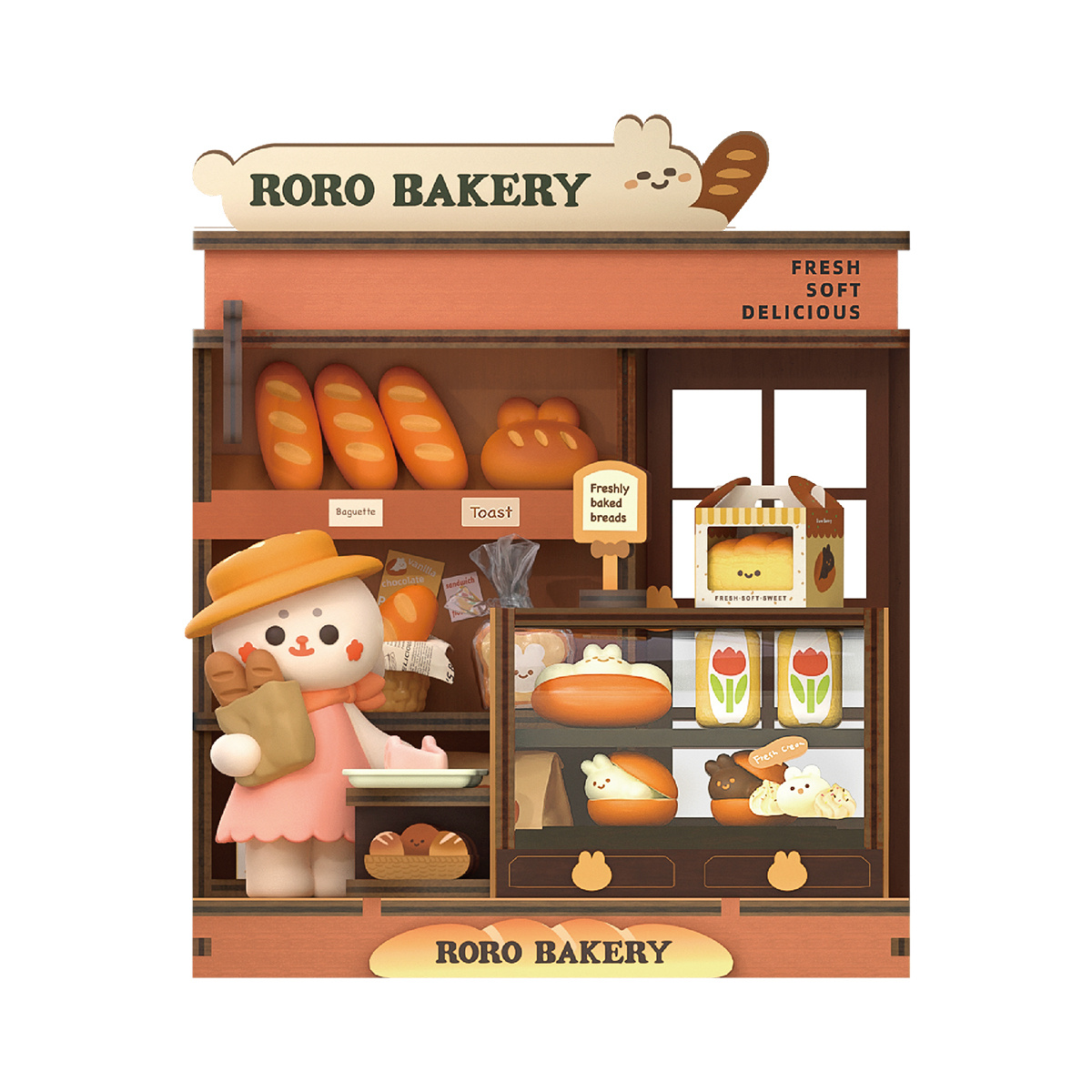 Rolife DIY Miniature House Kits - Roro's Bakery & Coffee Shops