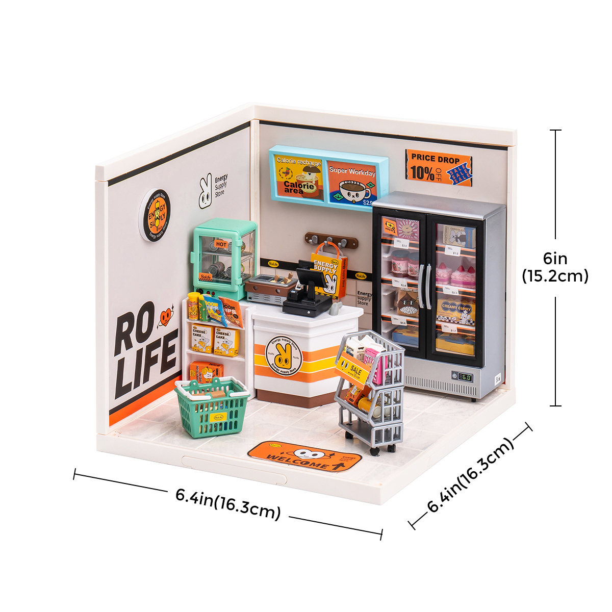 Rolife Plastic Miniature House - Energy Supply Store DW002