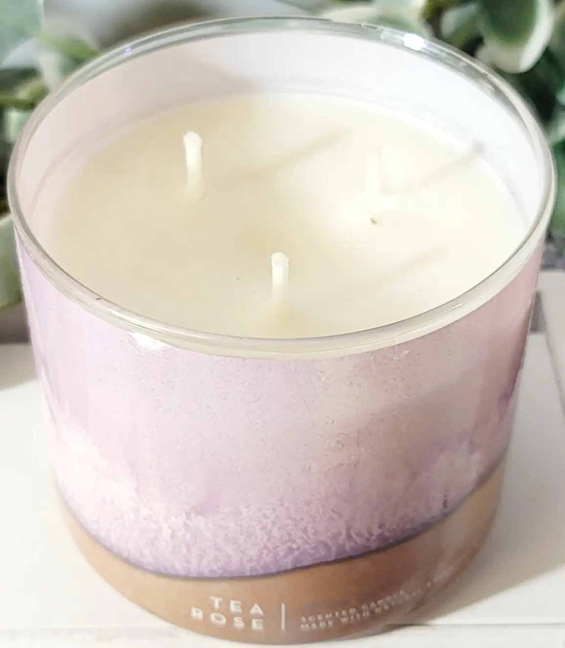Tea Rose 3 Wick Candle 14.5 oz. New 2022