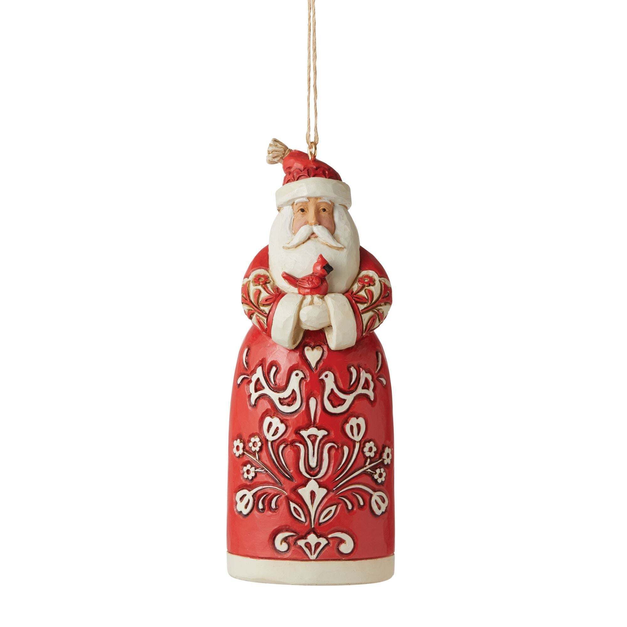 Nordic Noel Santa Ornament