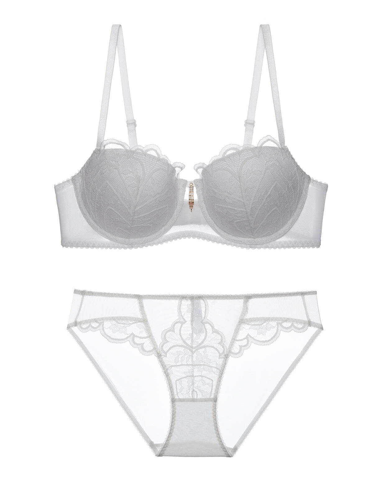 New European and American lace bra set thickened gather book