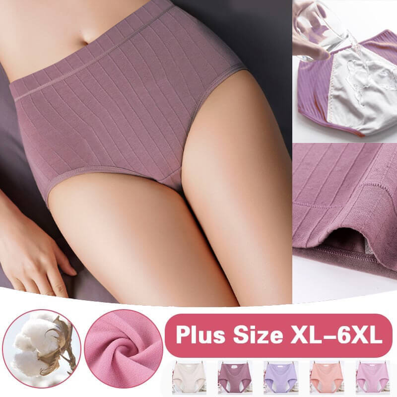Plus Size Cotton Antibacterial And Leak proof Physiological Underwear plus-size-cotton-antibacterial-and-leak-proof-physiological-underwear