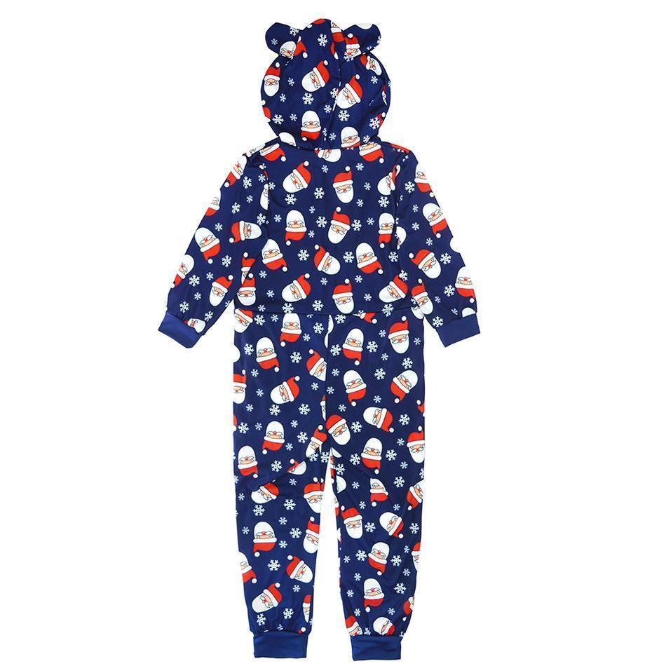Santa Hooded Onesies Family Matching Pajamas(with Pet Dog Clothes)