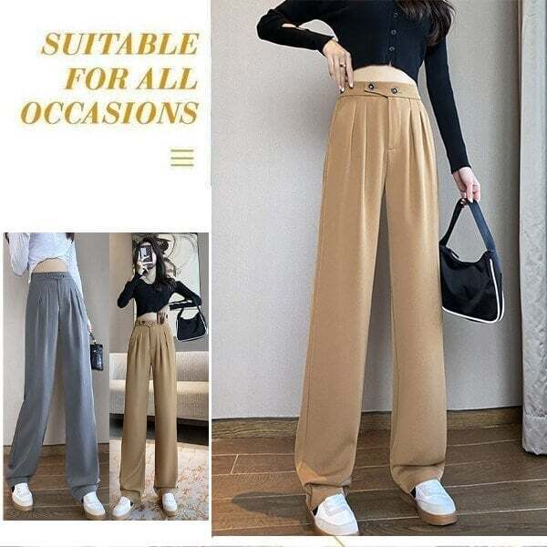 Woman's Casual Full-Length Loose Pants-