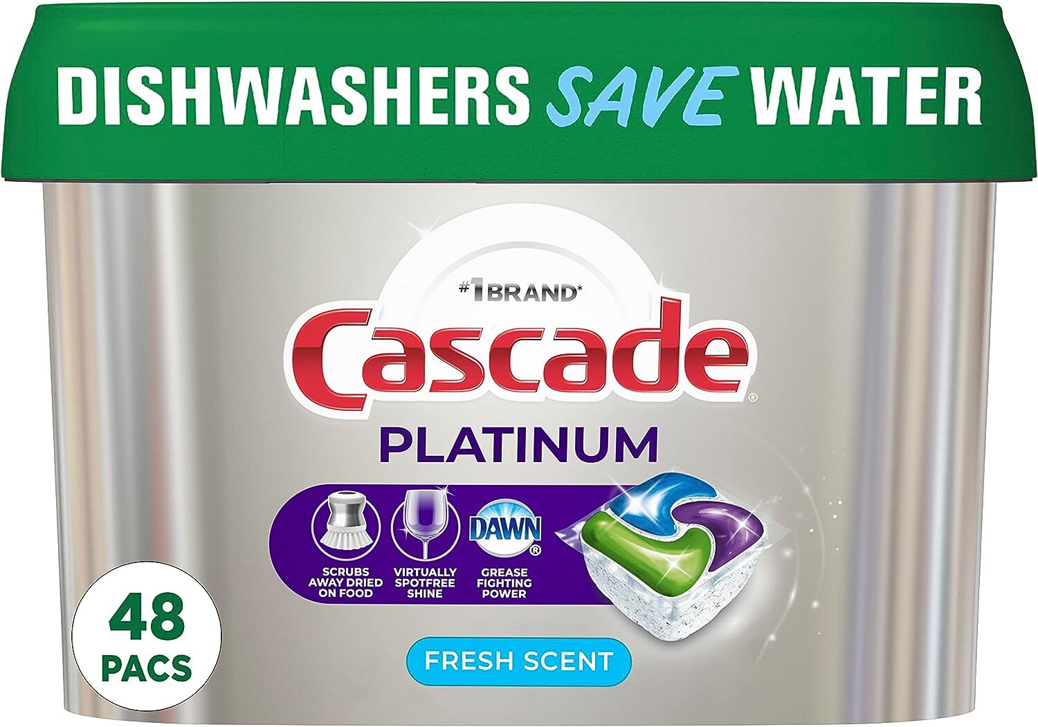 Cascade Platinum Dishwasher Pods, Dishwasher Detergent, Dishwasher Pod