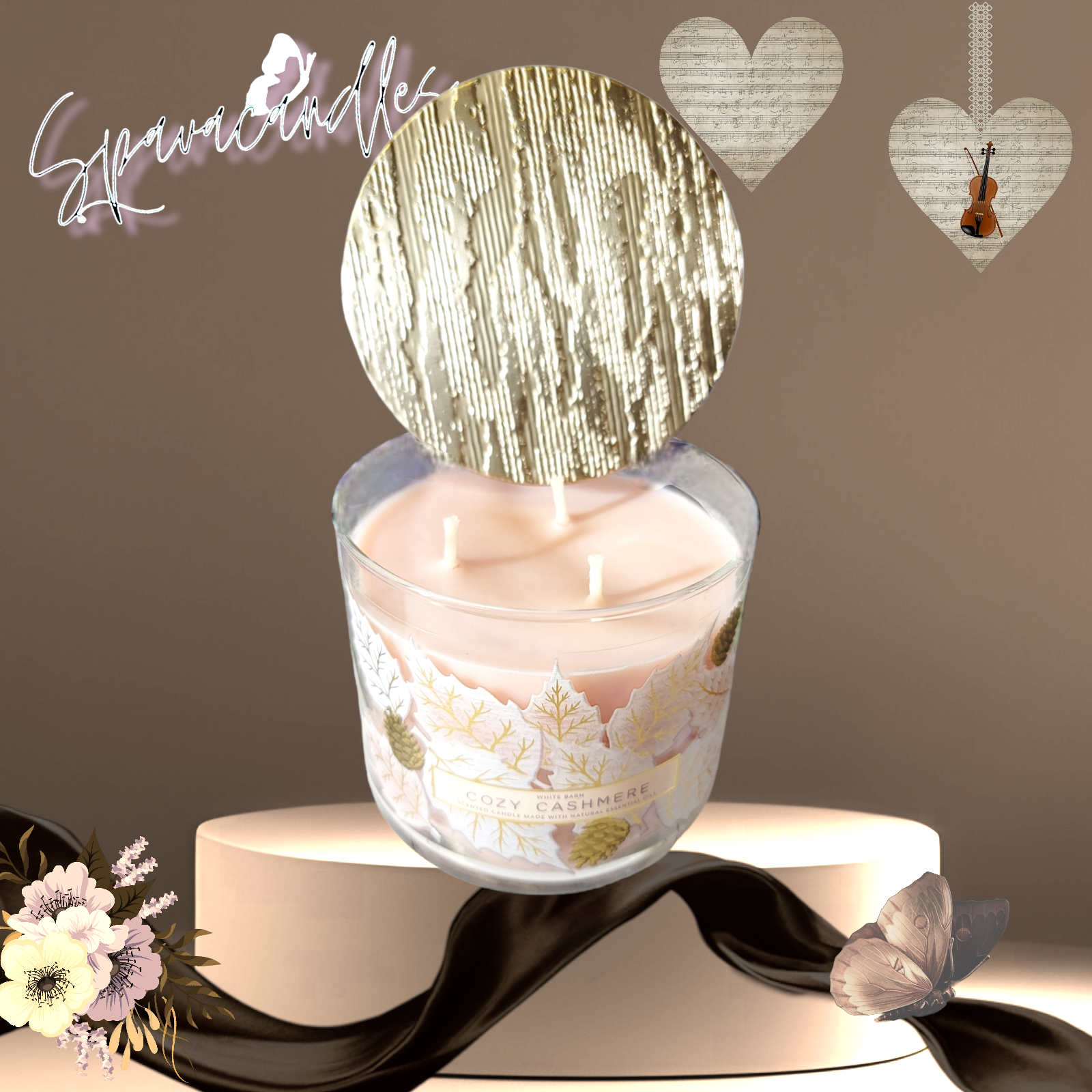 Cozy Cashmere 3 Wick Candle 2022