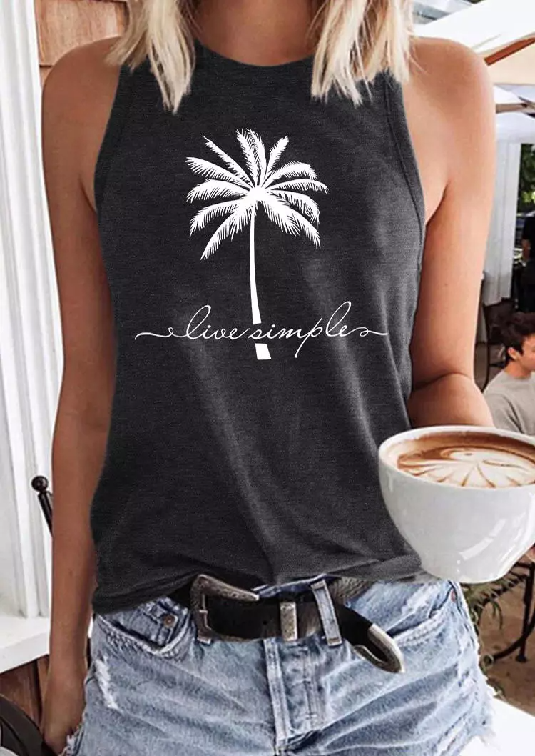 Live Simple Coconut Tree Tank - Altavota