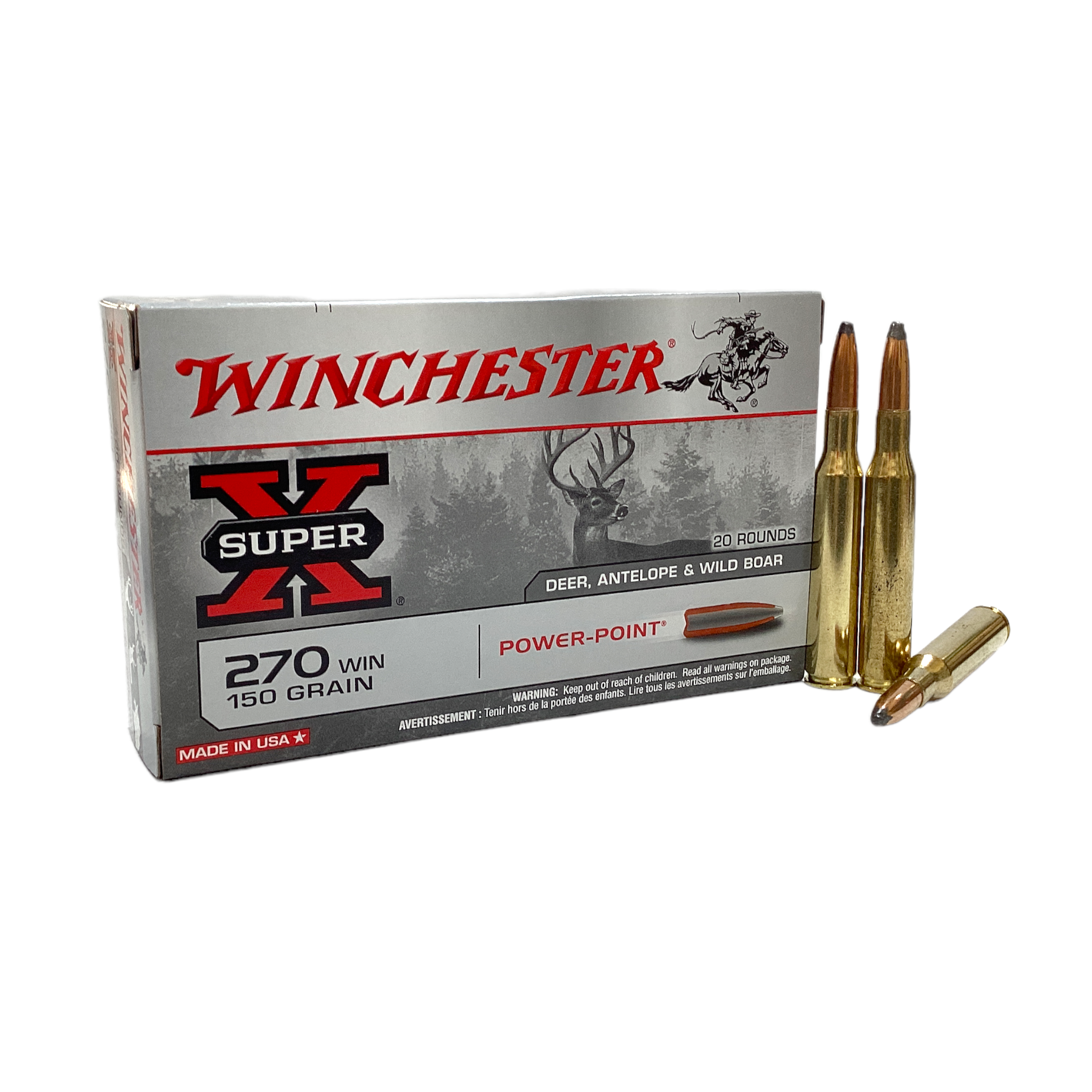 Winchester 270 WIN 130gr Power-Point - QVC SHOP