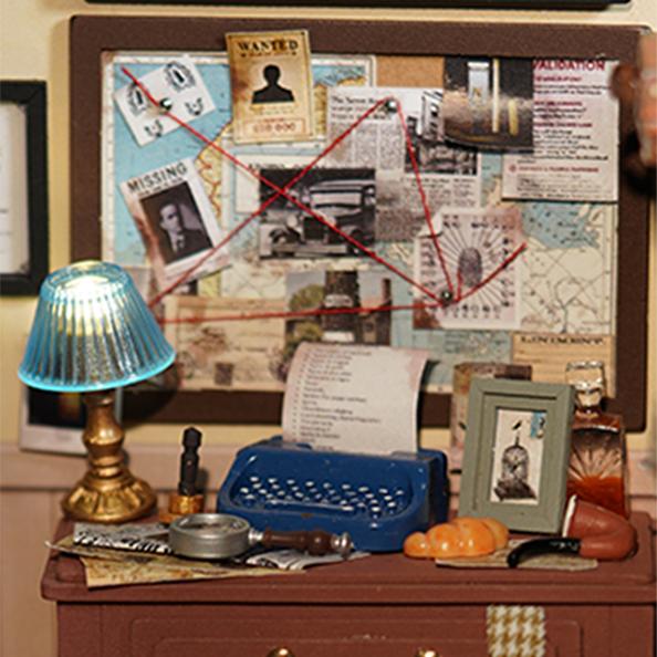 Rolife Miniature House Kit - Mose's Detective Agency DG157