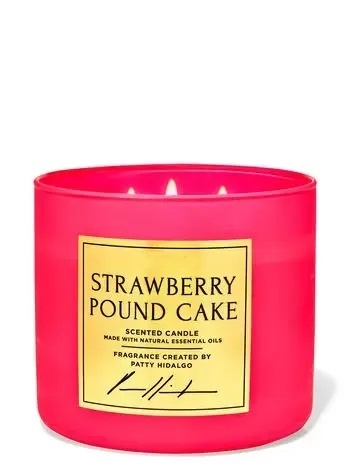 Images Strawberry Pound Cake 3-Wick Candle