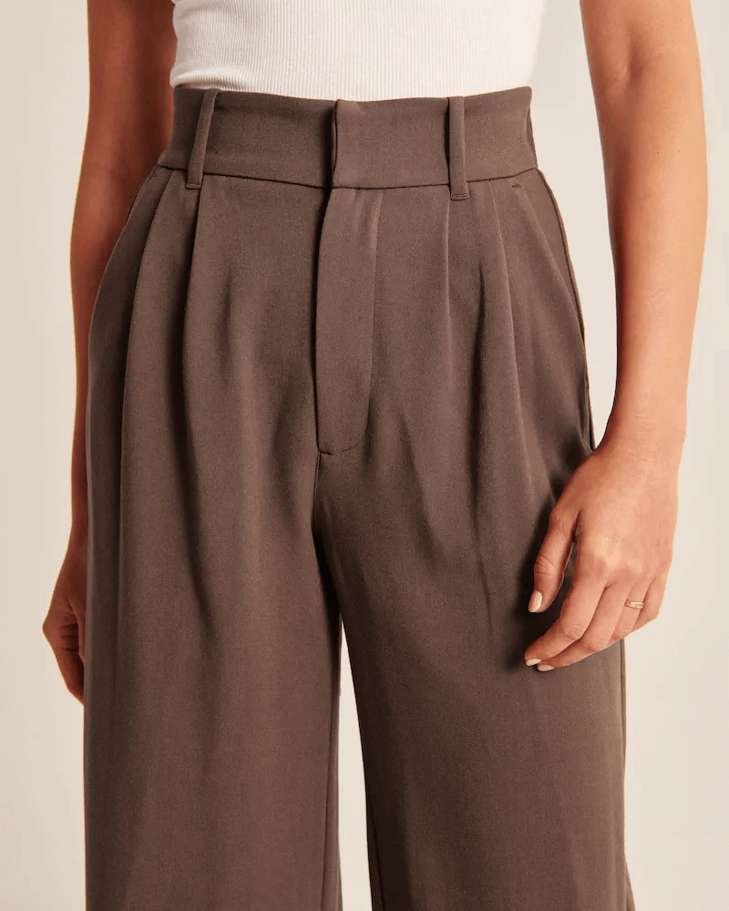The effortless tailored wide leg pants