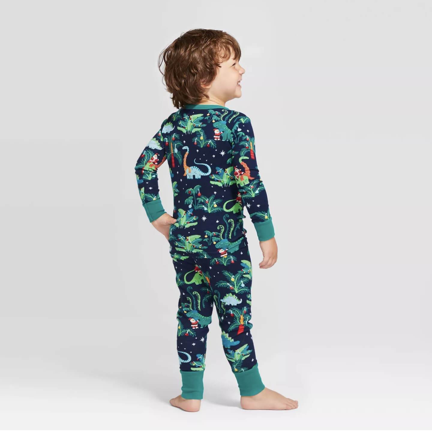 Christmas Dinosaur Patterned Family Matching hot Sets (with Pet Dog Clothes)