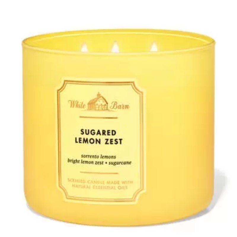 Sugared Lemon Zest 3Wick Candle Online Outlet Store