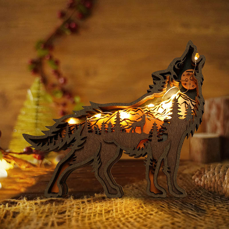 HOT SALE - Wolf Carving Handcraft Gift