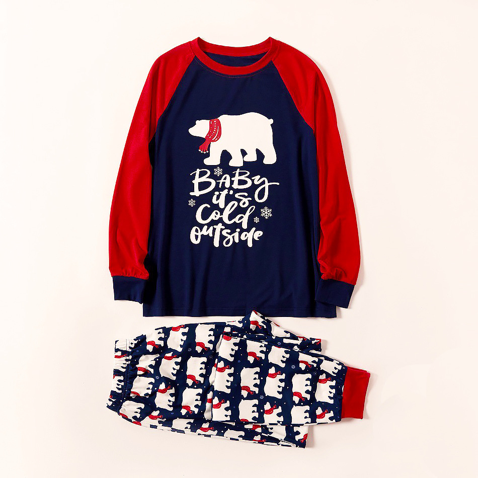 New Christmas Bear Printed Homewear