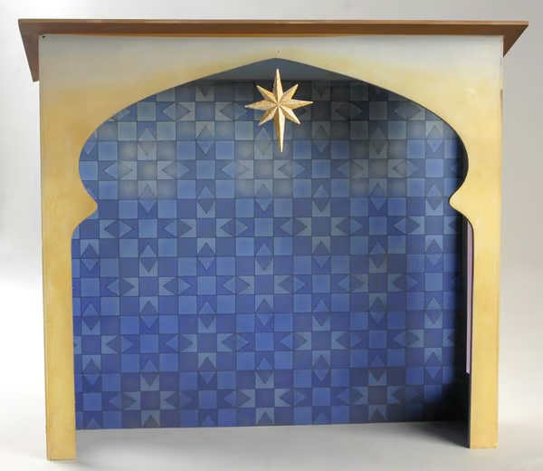 Set Of 10 Blue Nativity